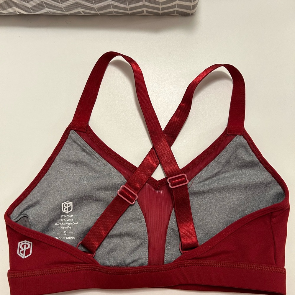 Born Primitive Size S Small Luna Wine Colored Sports Bra - Picture 5 of 6